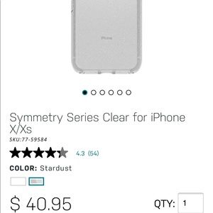 Otterbox iPhone X/xs stardust